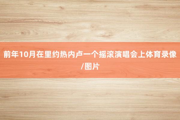 前年10月在里约热内卢一个摇滚演唱会上体育录像/图片