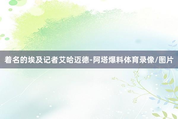着名的埃及记者艾哈迈德-阿塔爆料体育录像/图片