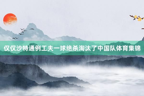 仅仅沙特通例工夫一球绝杀淘汰了中国队体育集锦