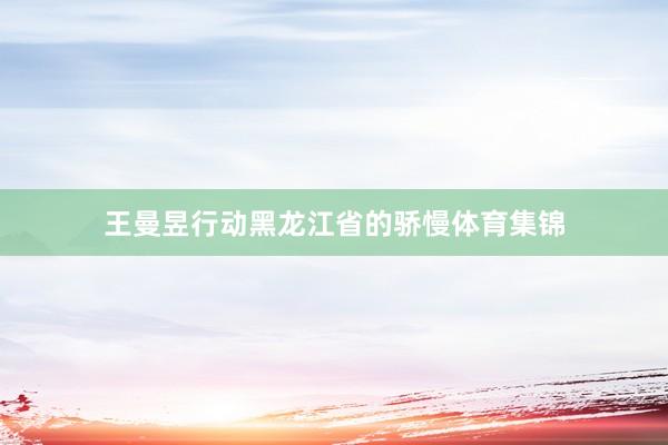 王曼昱行动黑龙江省的骄慢体育集锦
