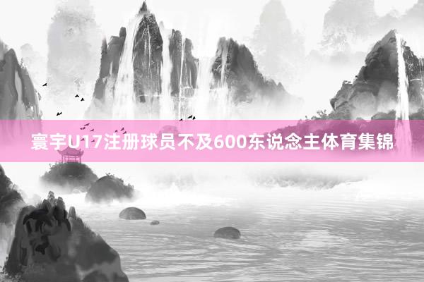 寰宇U17注册球员不及600东说念主体育集锦