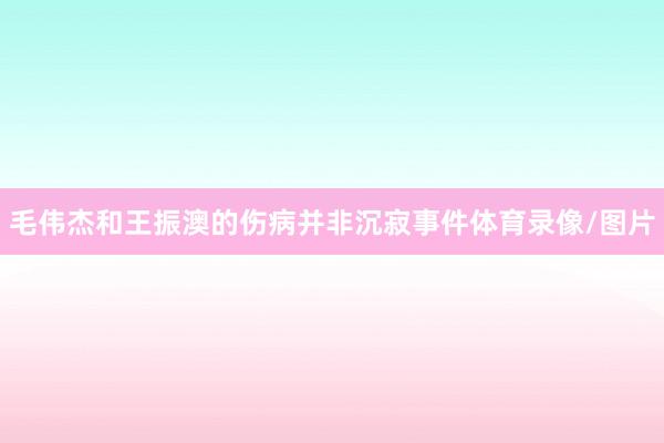 毛伟杰和王振澳的伤病并非沉寂事件体育录像/图片
