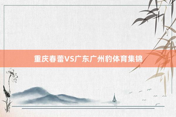 重庆春蕾VS广东广州豹体育集锦