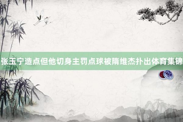 张玉宁造点但他切身主罚点球被隋维杰扑出体育集锦