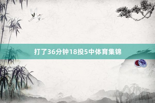 打了36分钟18投5中体育集锦