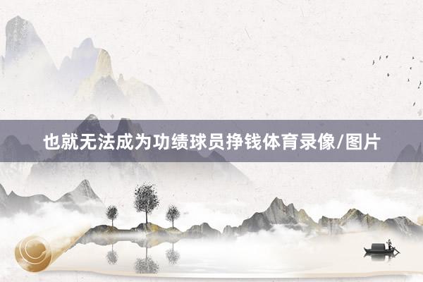 也就无法成为功绩球员挣钱体育录像/图片