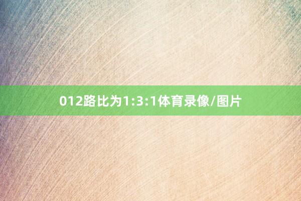 012路比为1:3:1体育录像/图片