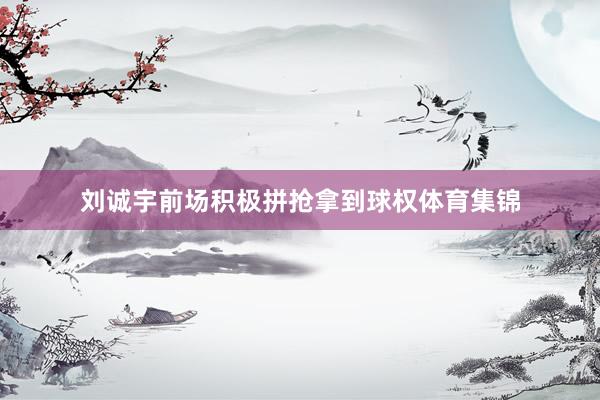 刘诚宇前场积极拼抢拿到球权体育集锦
