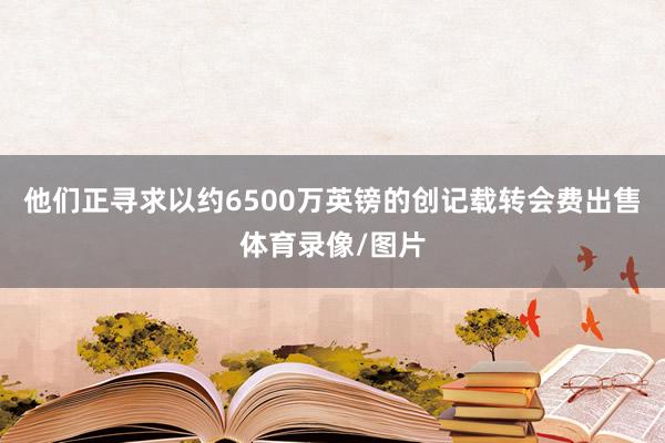 他们正寻求以约6500万英镑的创记载转会费出售体育录像/图片