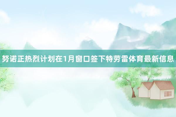 努诺正热烈计划在1月窗口签下特劳雷体育最新信息