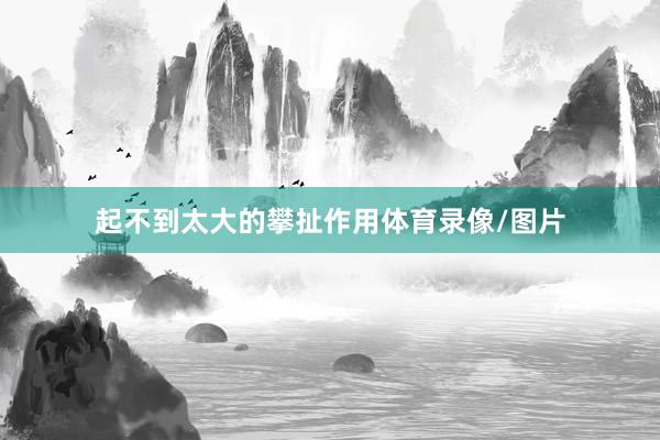起不到太大的攀扯作用体育录像/图片