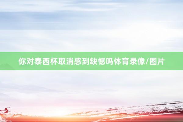 你对泰西杯取消感到缺憾吗体育录像/图片