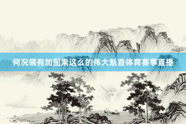 何况领有加图索这么的伟大魁首体育赛事直播