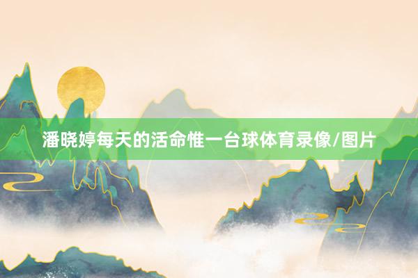 潘晓婷每天的活命惟一台球体育录像/图片
